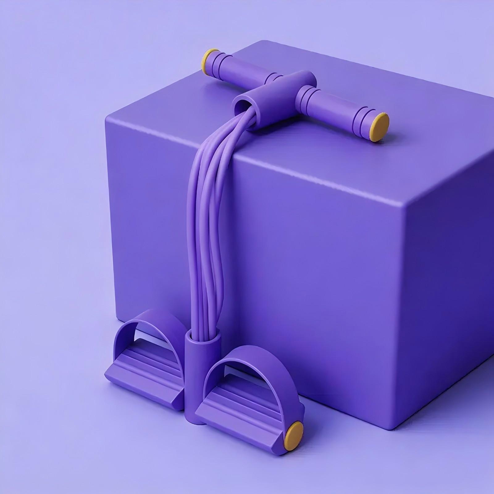 Elastic Abdominal Crunch Pull Rope Fitness Equipment, 8-Piece Resistance Bands, Home Gym Yoga Core Training, Durable Design