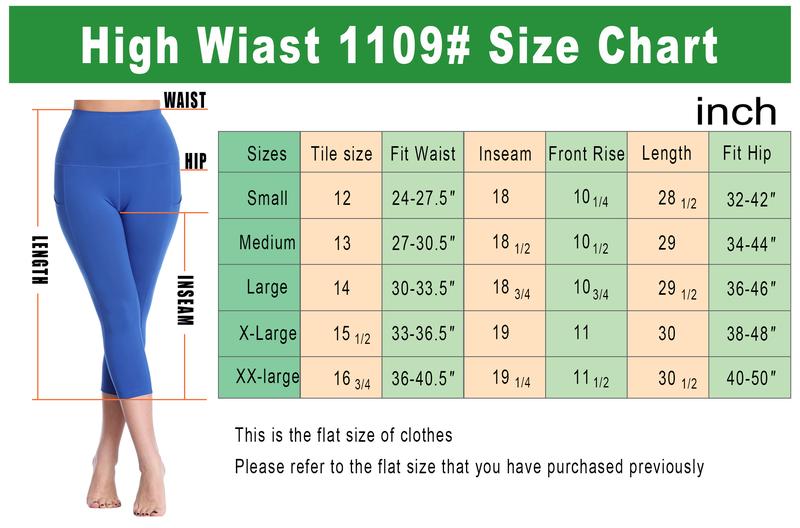 CADMUS 3 Pack Womens High Waist Workout Legging Capris for Yoga w Side Pockets