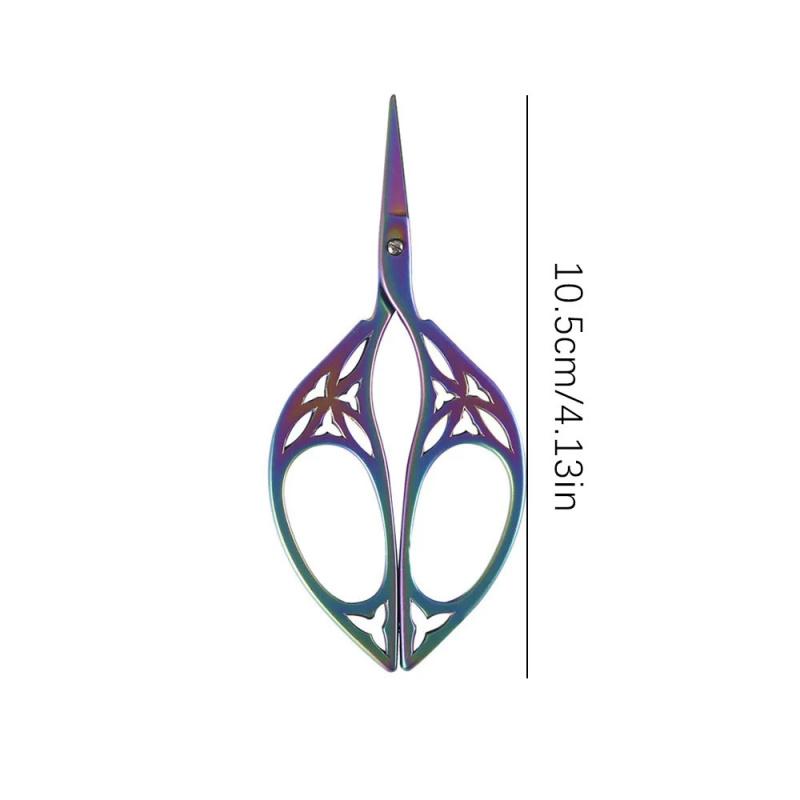 1pc Fabric Art Cross Handicraft Vintage Scissors, Sewing Embroidery Scissor, Retro Tailor Scissors, Thread Cutter