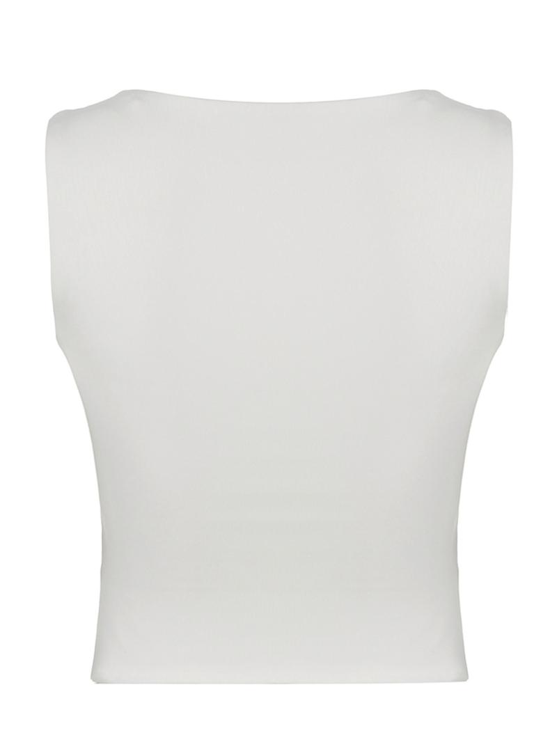 Women's Plain Square Neck Tank Top, Casual Fit Sleeveless Crop Top, Summer Clothes Women, Lady's Clothing for Daily Wear, Womenswear