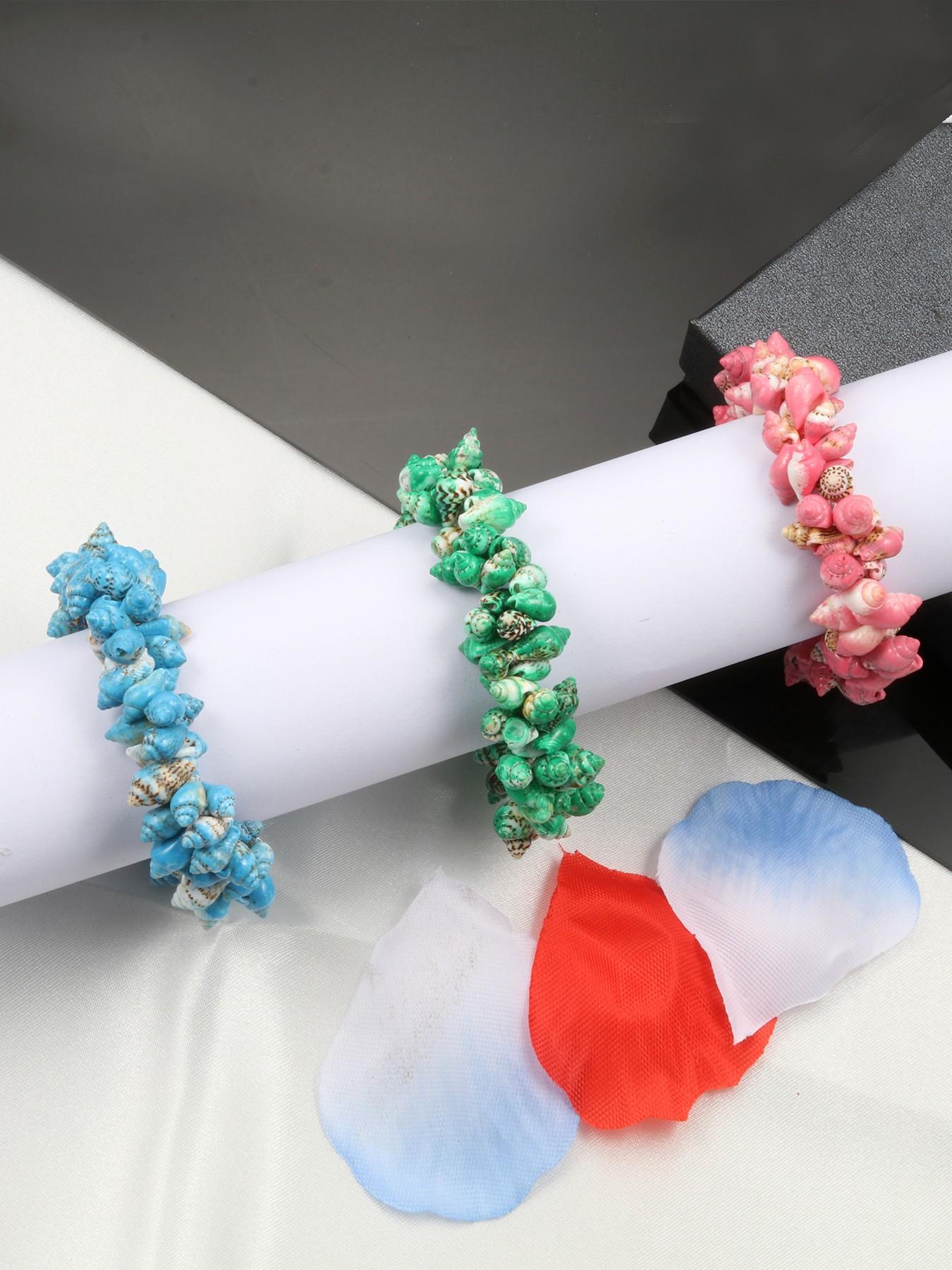 Unisex Freshwater Shell Bracelet, Handmade Fashion Braided Jewelry, Yoga Accessories, Perfect Gift for Friends