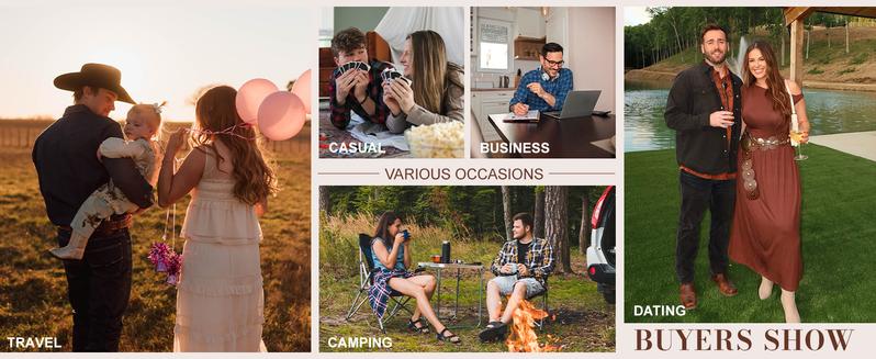 Men's Flannel Lined Shacket Lightweight Warm Snap Western Plaid Shirt Jacket for Outdoor Cowboy Casual Work