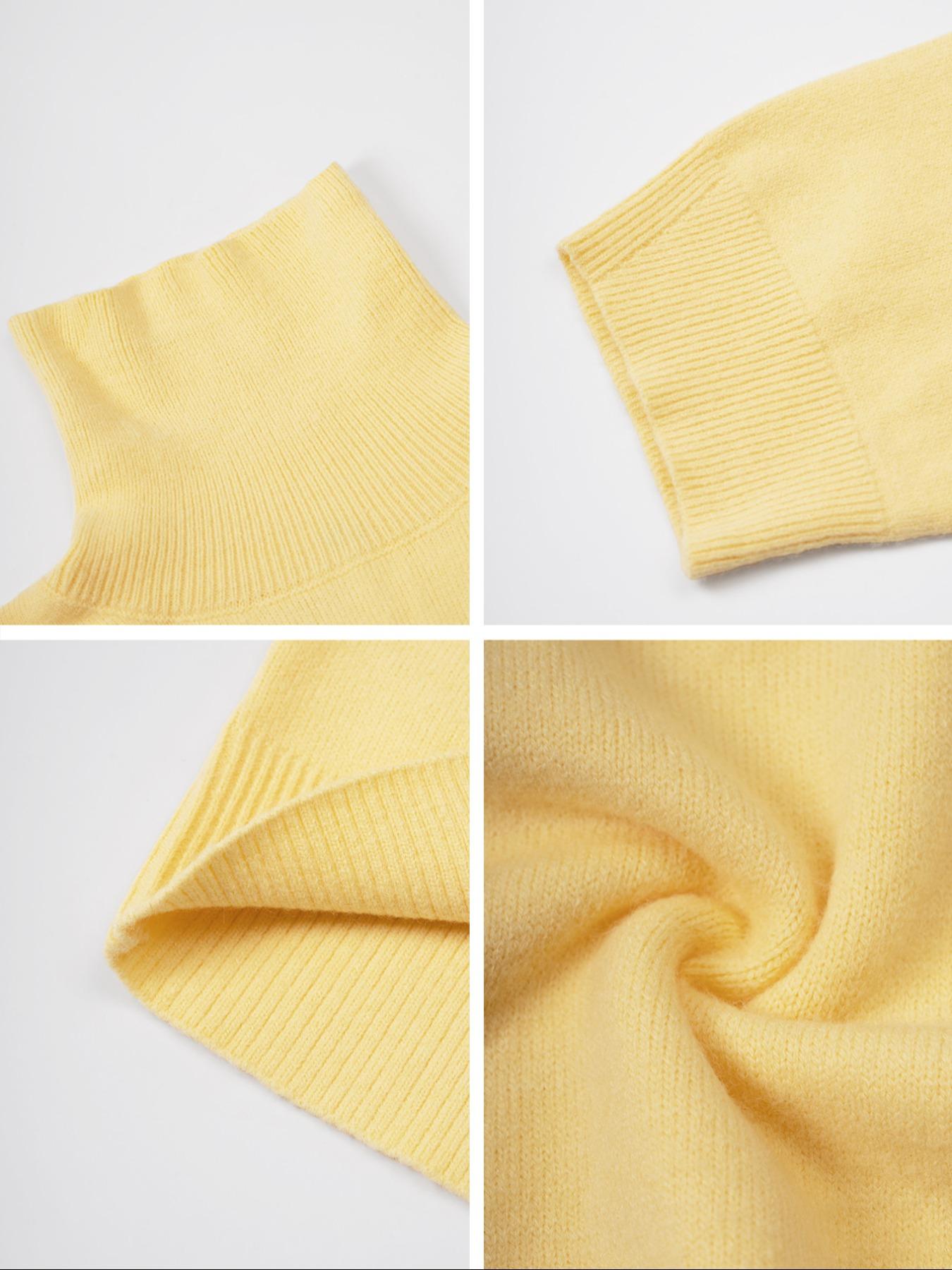 Solid Color Casual High Neck Long Sleeve Sweater, Thin Fabric Fitted Style for Fall & Winter, Comfortable Women's Knitwear, Knitted Clothes