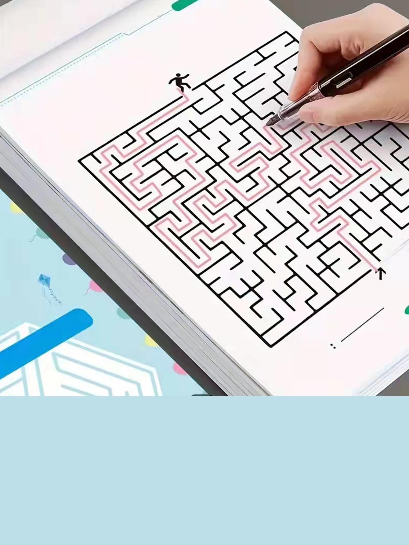 Maze Game Book for Focus Training, Interactive Learning Tool, Early Education Toy for Kids, Perfect Gift for Back-To-School Season