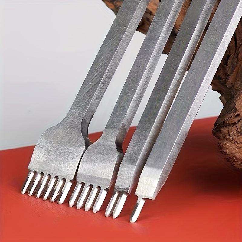 [Stainless Steel Punch Set] 4pcs Stainless Steel Leathercraft Punch Set - 1/2", 4", & 6" Hole Sizes for DIY Diamond Lace, Shoes & Crafts