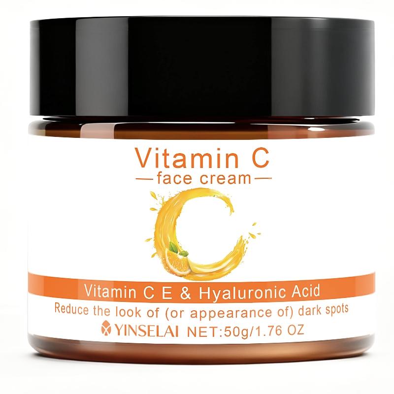 50g Vitamin C Cream, 3-Day Care, 2-Minute Absorption, Moisturizing Lotion for Underarms, Knees, Bikini Line, Neck, Collagen, Hyaluronic Acid, Niacinamide