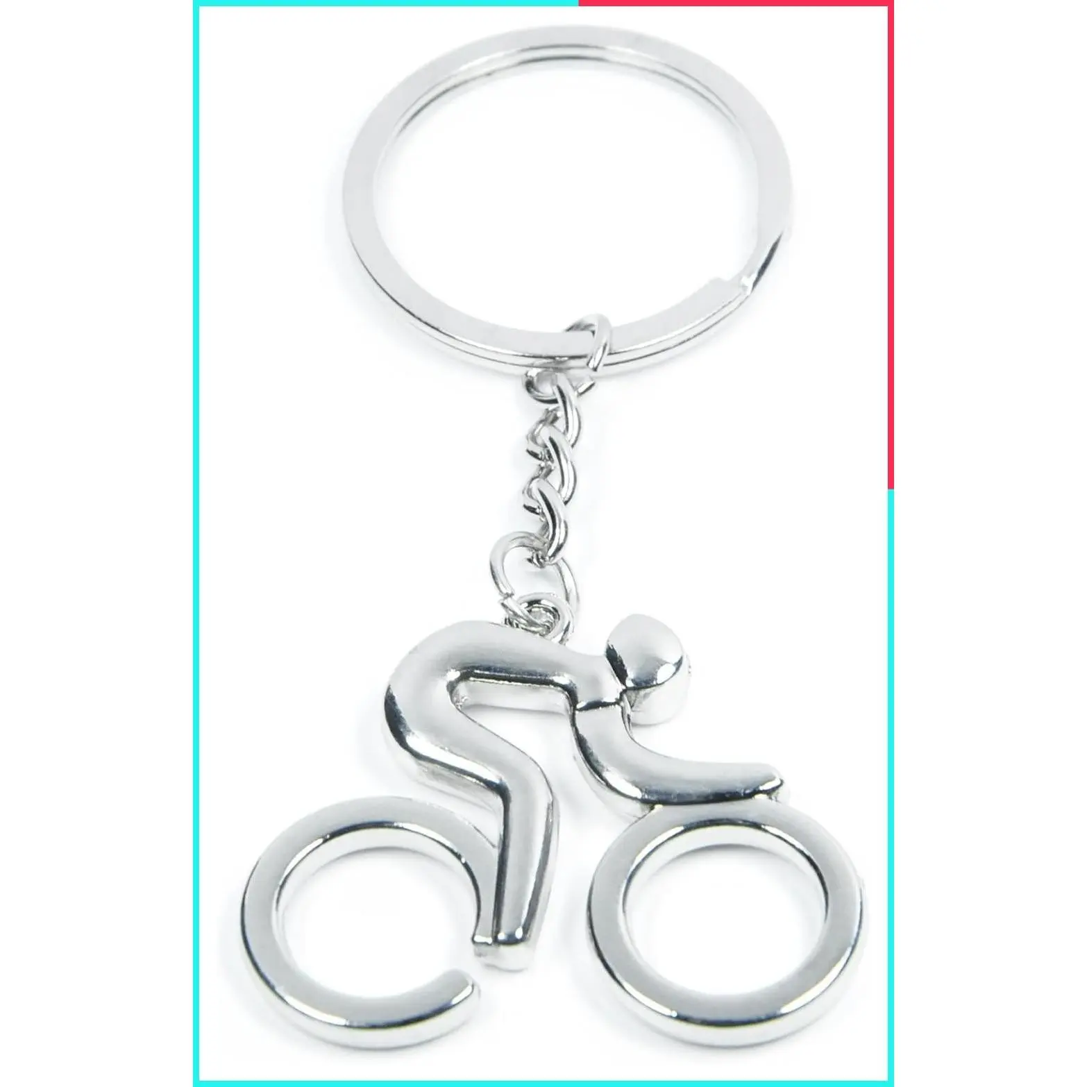 Cycling Lover Keychain - Active Bicycle Key Ring, Upscale Lucky Bike Race Souvenir Gift