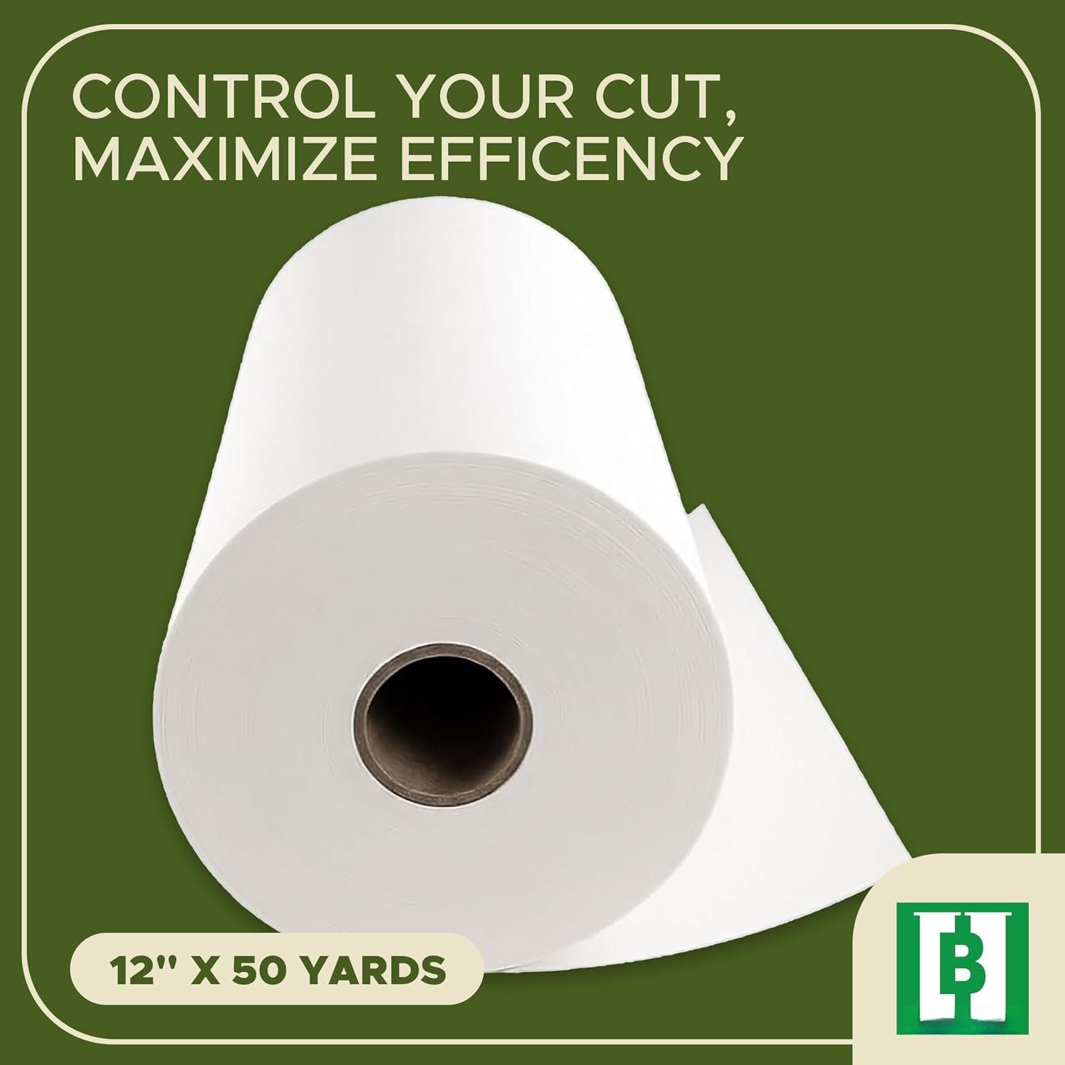 Cut  Embroidery Stabilizer Roll 12" x 50 Yards - Cut  Stabilizer for Machine Embroidery, Embroidery Stabilizer, Stabilizer for Embroidery Machines, 2.5 oz Embroidery Backing
