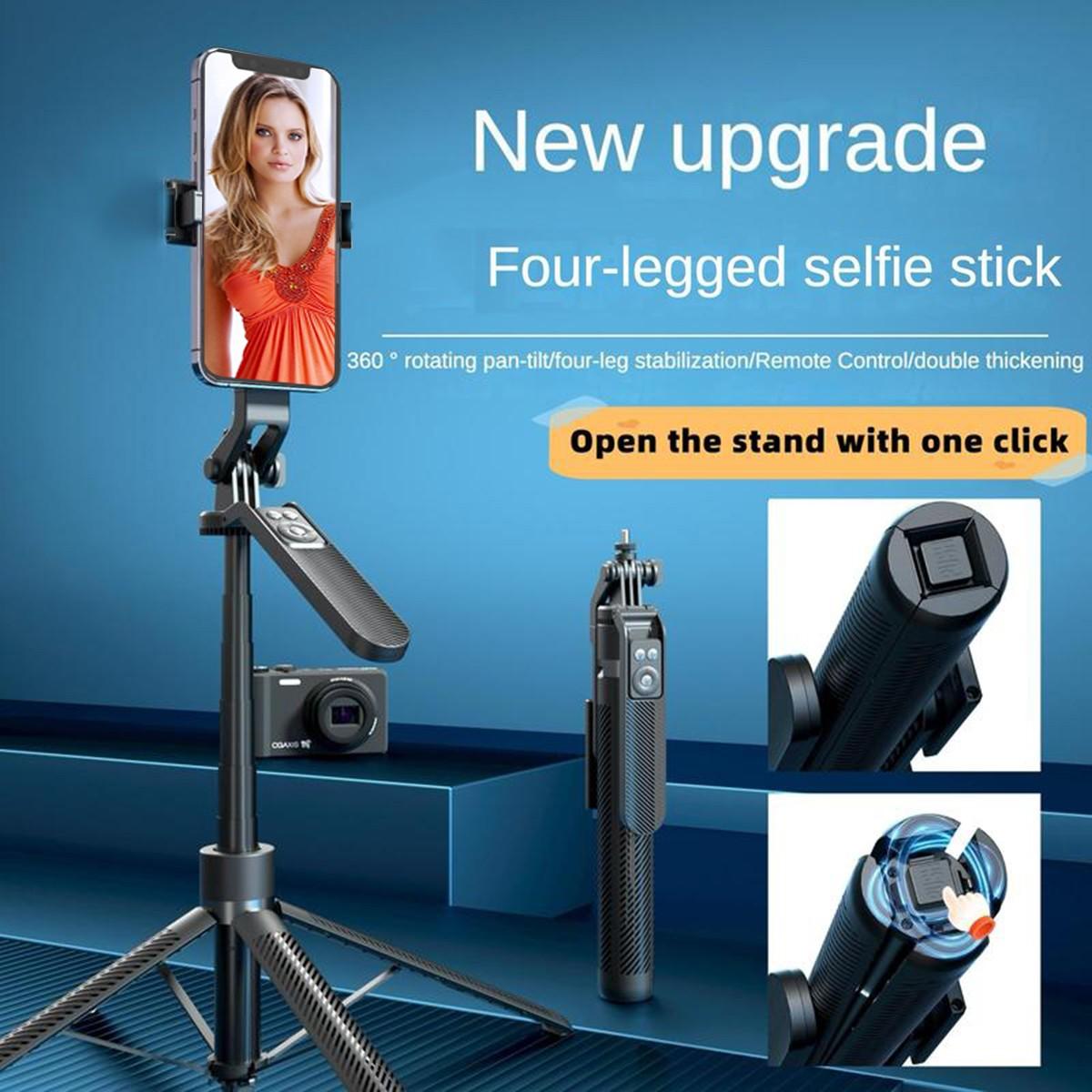5-In-1 Vlog Shooting Kit, 70-Inch Selfie Stick/tripod, Wireless Dual Lavalier Mic, Lightbox, Remote, Tiktok Creator Essential Set