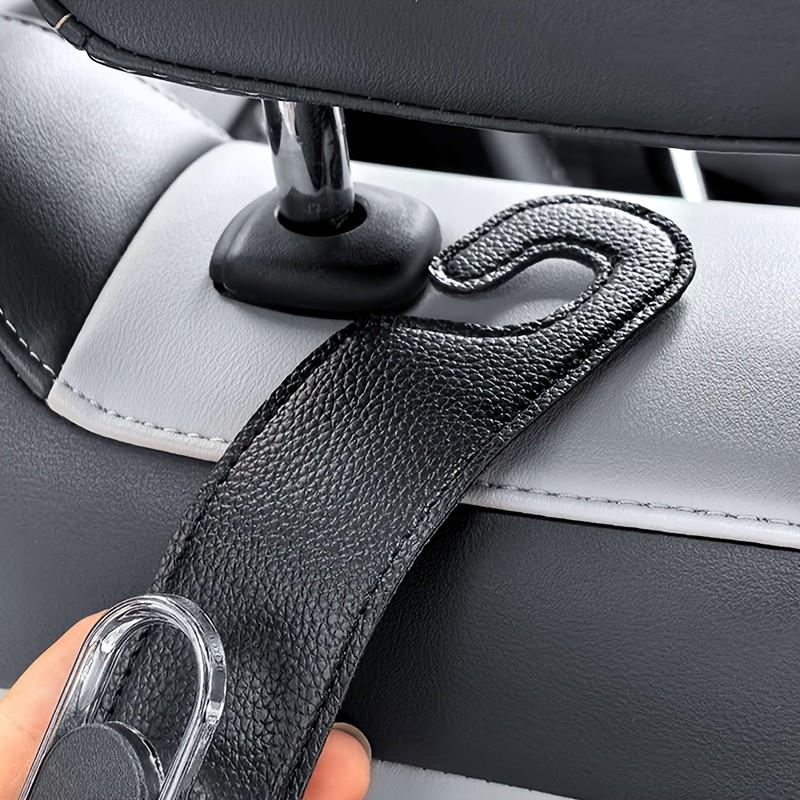 1PC Purse Hook for Car, Headrest Hooks for Car, Seat Back Storage Hook, PU Leather Car Purse Hook, Multi-Functional Car Hooks