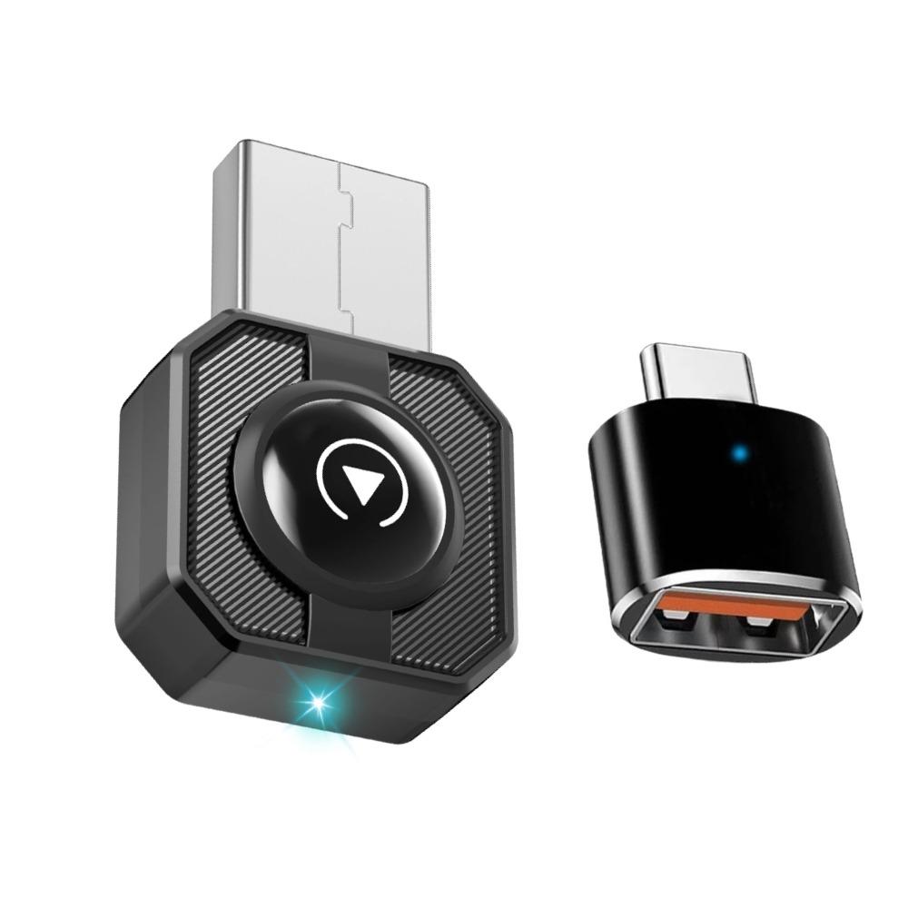 Carplay & Android Auto Wireless Adapter, Convert Wired to Wireless, Plug & Play, Seamless Connection, Hands-Free Driving, Smart Navigation, Wireless Carplay Dongle