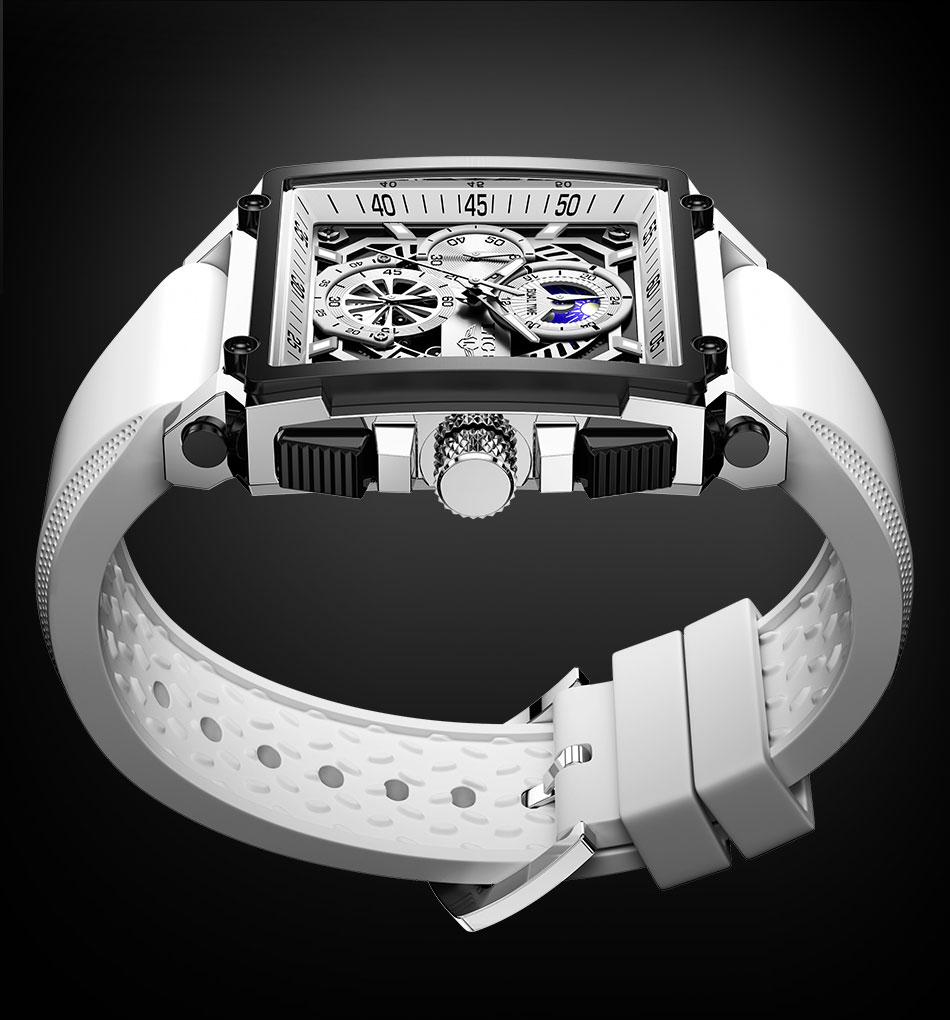 Business Fashion Square Dial Quartz Watch, Fashion Waterproo Luminous Watch for Party, Daily Clothing Decor, Trendy All-match