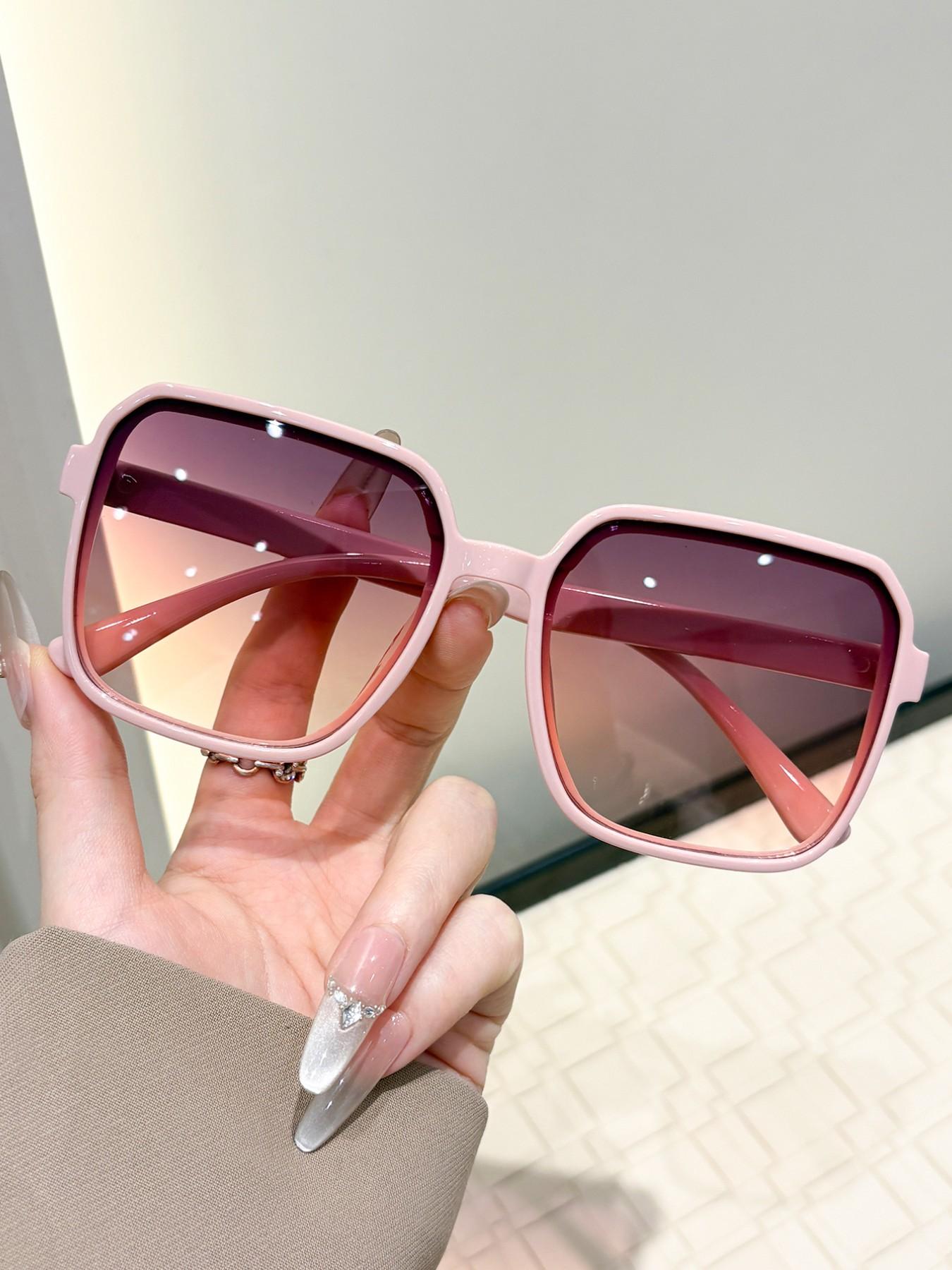 Classic Square Women's Sunglasses, Trendy Casual Sunglasses, Perfect for Afternoon Tea Parties, Beach Vacations, Date, Stylish Eyewear Accessories