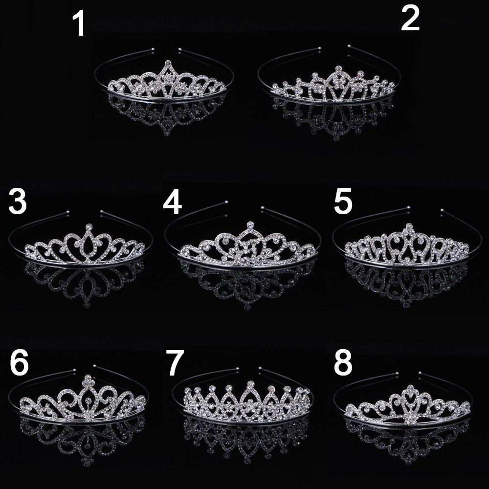 Rhinestone Royal Queen Princess Crown Crystal Wedding Tiaras for Women Headband Bride Hair Accessories Fashion Hair Jewelry