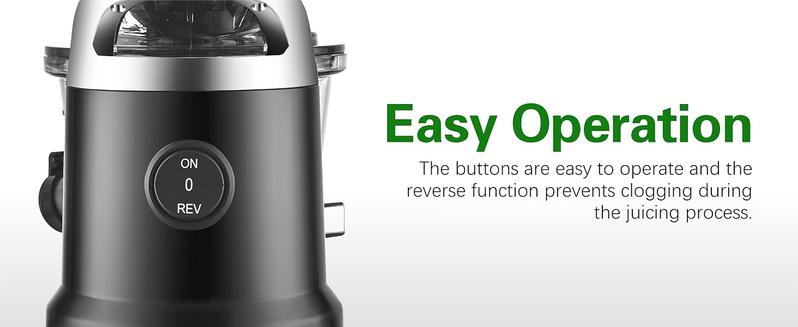 Kitchen in the Box Cold Press Juicer | Slow Masticating with 3.3" Large Feed Chute for Whole Fruits & Veggies | High Yield | BPA-Free