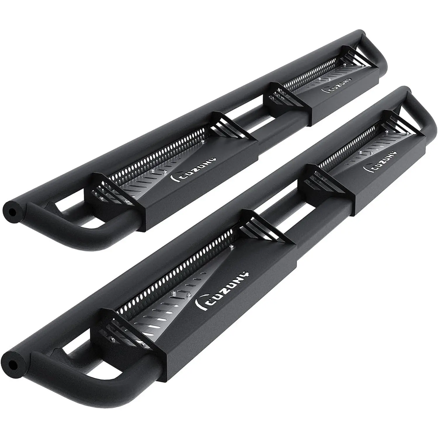GARVEE 6" Side Steps Running Boards - 550LB Black Powder Coated Non-Slip Vehicle Accessories with Step Support
