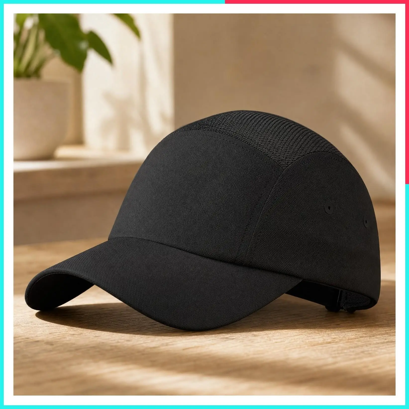 Lightweight Unstructured Baseball Cap for Men & Women, Adjustable Packable Running Hat with UPF 50+ Waterproof Breathable Mesh and Quick-Dry Sweatband for Sports, Golf, Tennis, Daily Wear