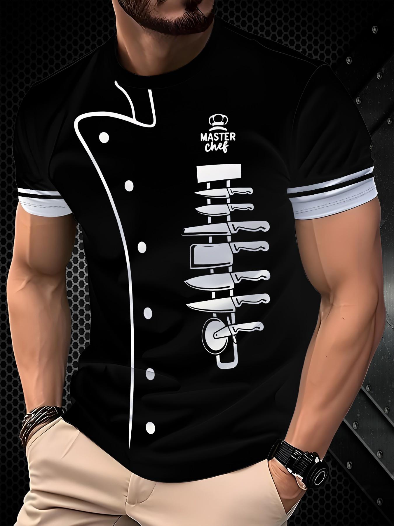 High-Quality Men's Quick-Dry Short Sleeve T-Shirt, Summer New Business Casual Round Neck Top, All-Over Print, Breathable, Fitted, Four Seasons Wear