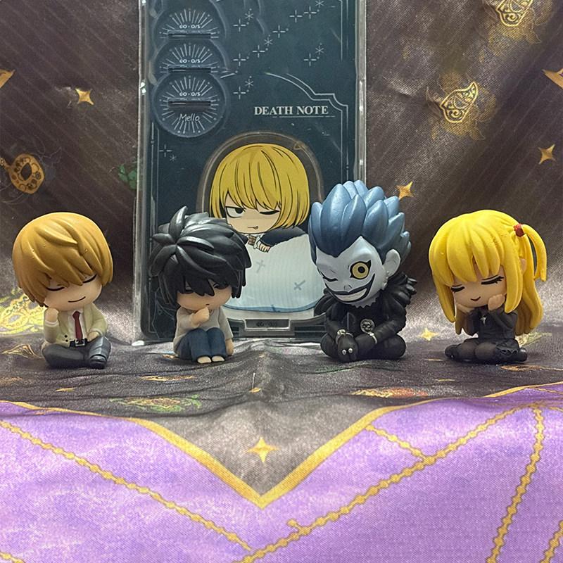 Anime Death Note Sleeping Blind Box Action Figure Pvc 5cm Mini Light Yagami L Misa Amane Ryuk Model Ornament Collection Figurine
