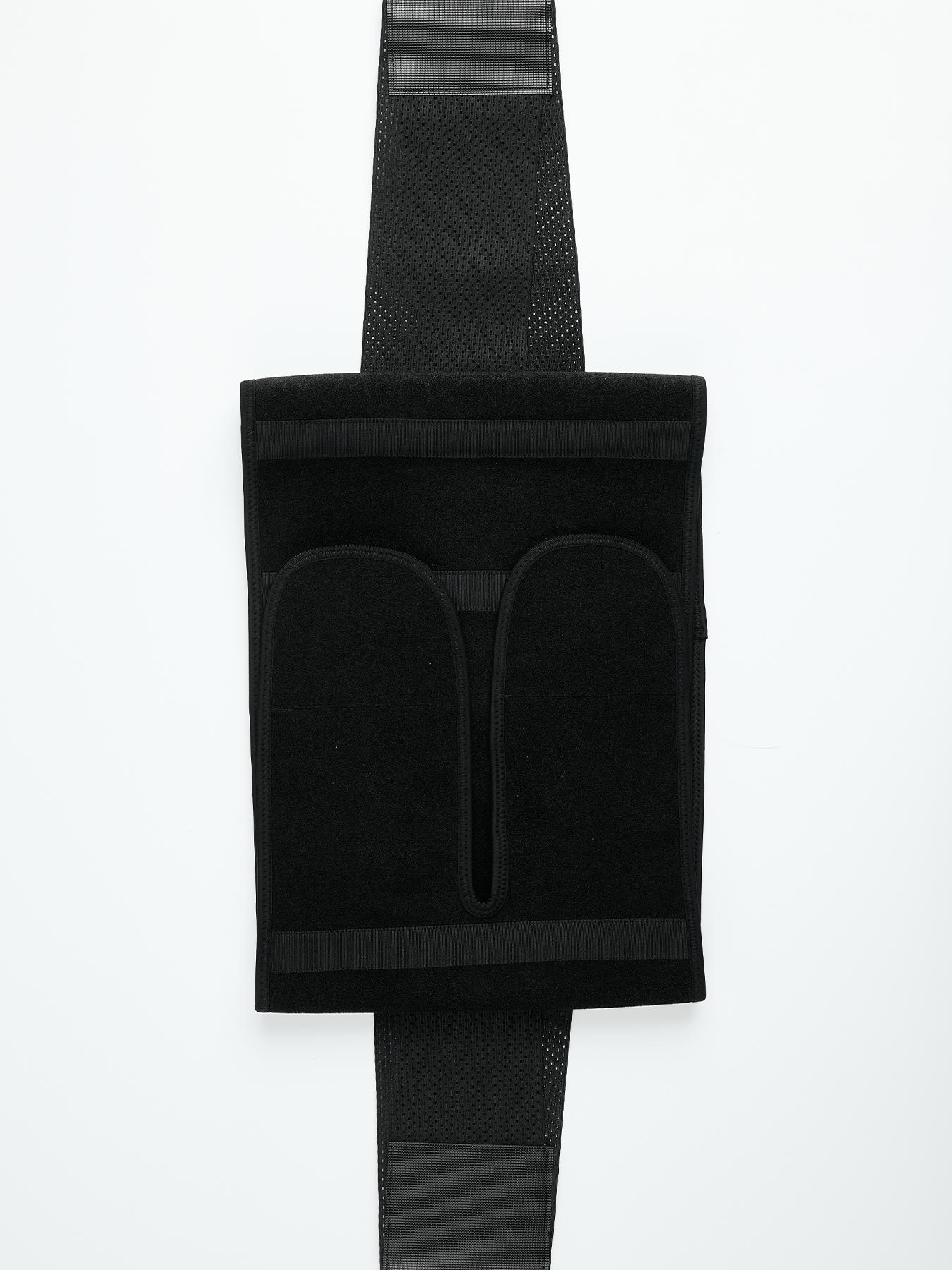 1 piece men's sauna body shaping and abdominal belt, Adjustable Waist Trainer, opening and closing design, multiple compression, 7 waist bones to prevent curling and protect the spine