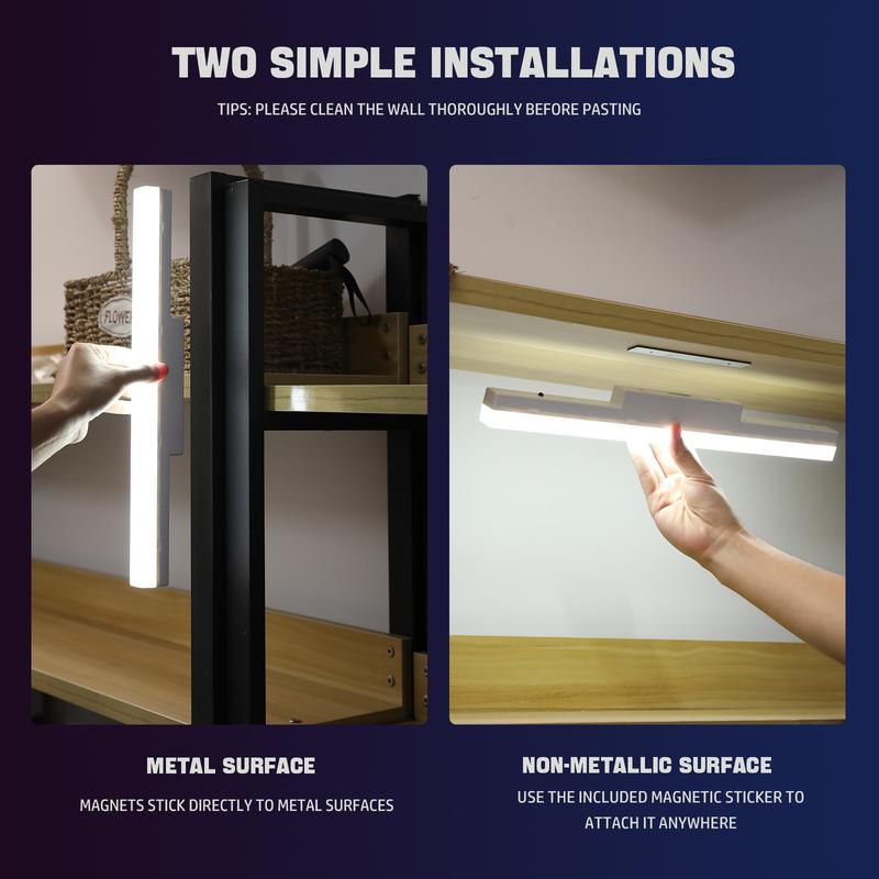 6000K Warm White Motion Sensor Wall Sconce – Battery‑Powered, USB‑Rechargeable Wireless Indoor Night Light for Hallway, Stairs & Living Room