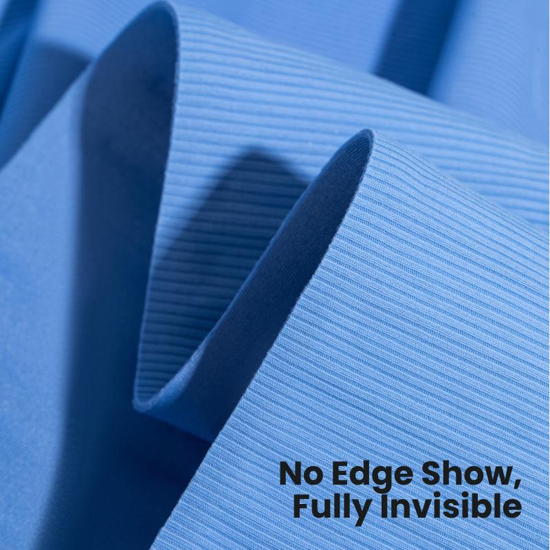 BodyTips Ultra-Thin Ribbed Wireless Bra with Backless Design