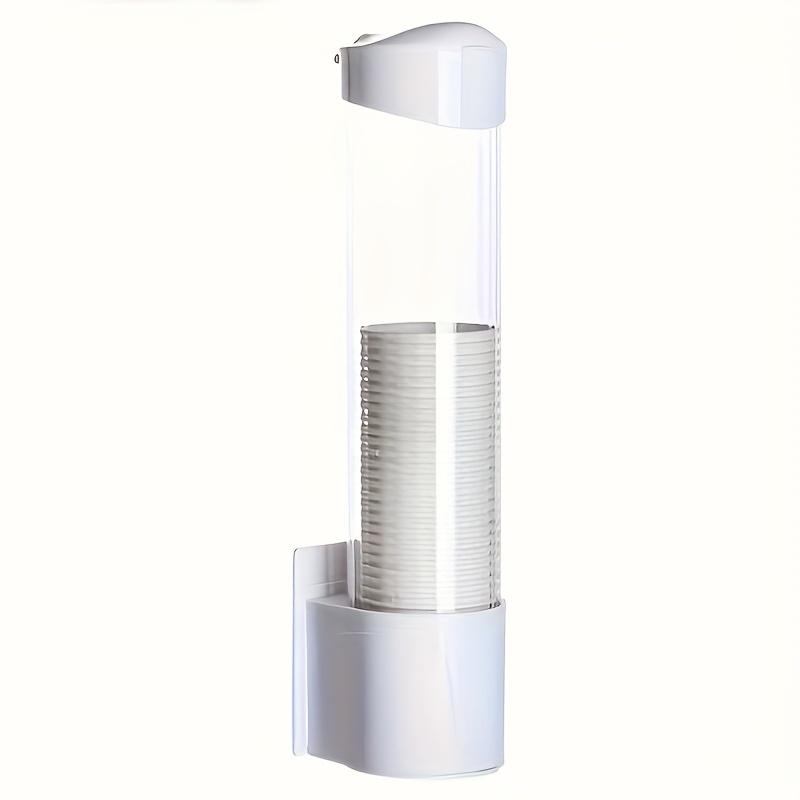 1pc Wall Mounted Disposable Paper Cups Holder, Dispenser Automatic Cup Storage Rack, Cups Holder For Water Dispenser, Cups Container, Kitchen Supplies