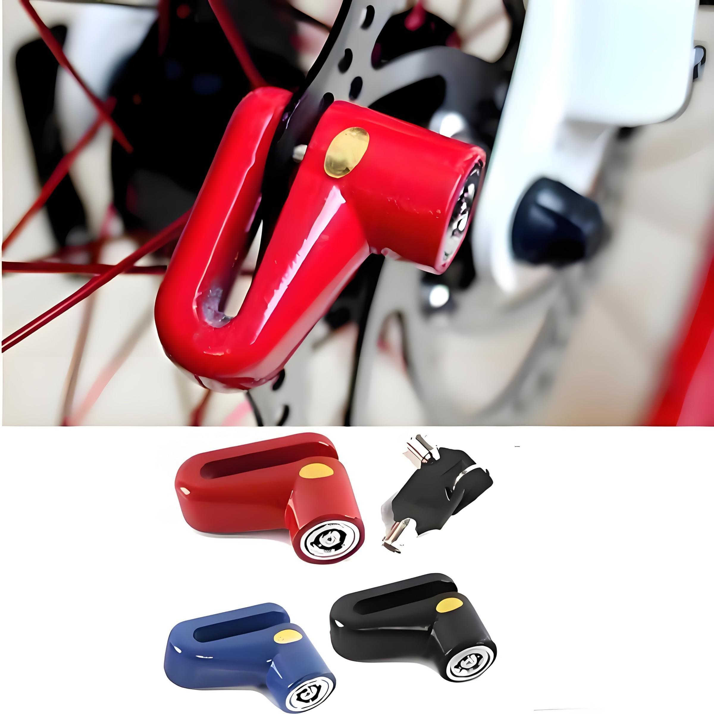 Motorcycle Disc Brake Lock, Anti-Theft Scooter Disk Lock, Anti-Pry Electric Vehicle Brake Rotor Security Lock, Ebike Accessories, Motorcycle Locks Anti Theft
