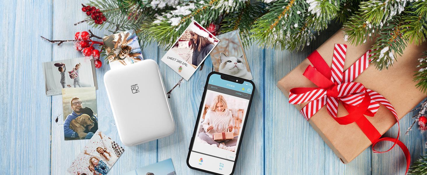 HPRT Mini Wireless Portable Color Photo Printer for Smartphone, Pocket-Size, Zink 2x3 inch, Peel-Off Stickers, Bluetooth, Compatible with iOS and Android Devices HPRT Mini Wireless Portable Color Photo Printer for Smartphone, Pocket-Size, Zink 2x3 inch, Peel-Off Stickers, Bluetooth, Compatible with iOS and Android Devices