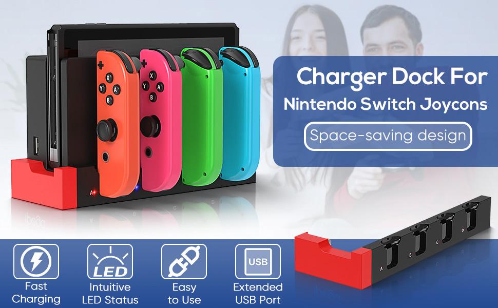 Switch Pro Controller, Compatible with Nintendo Switch/OLED/Lite Console, Wireless Controller with Screenshot/Dual Vibration/Wake-up/Motion Control/1300mAH Battery, Gaming Controller Accessories with Charger/Screen Protector/Protective Case/Carry Bag