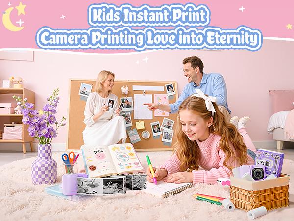 Kids Instant Print Camera Paper, Thermal Printing Refill Set for Toddler Camera, Compatible with Funshot 20, HD Camera Thermal Printing Paper, 2.2" x 26ft (5.6cmx8m) Per Roll, 3 Rolls(Only Paper)