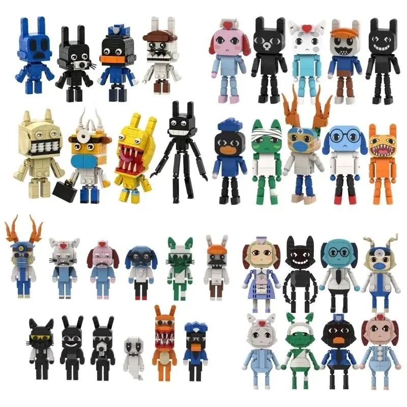 2026 New hot item Hot Anime Animal Hospital Building Block Horror Game Animal Hospital Anomaly Building Block Bricks Toy Fans Collectible Gift
