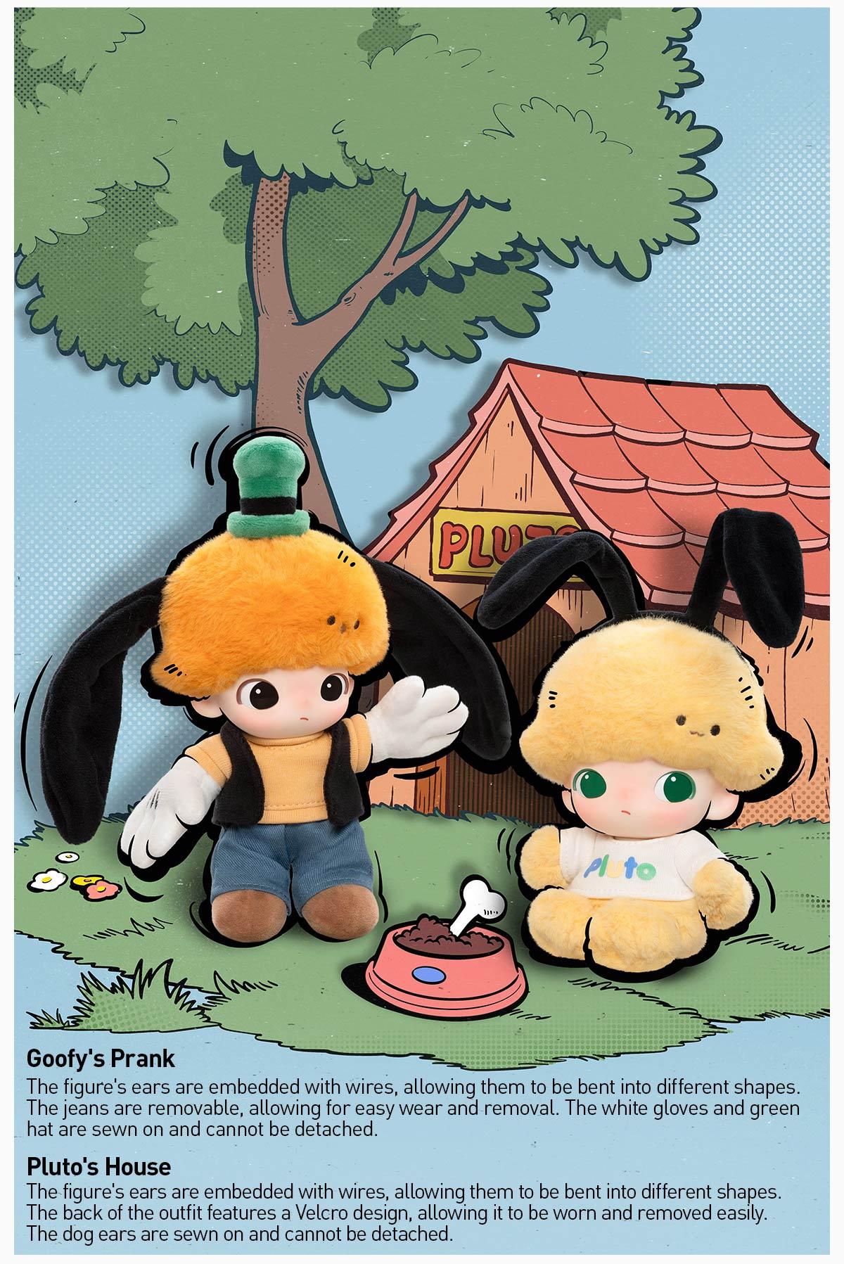 POP MART DIMOO WORLD × DISNEY Series-Vinyl Plush Keychain Blind Box