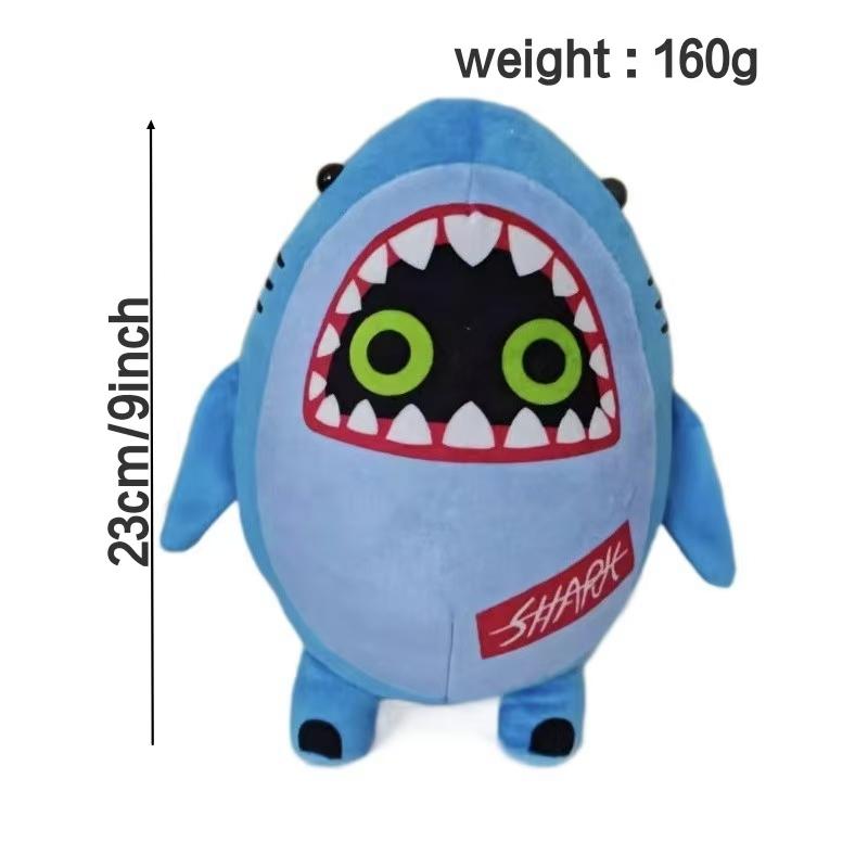 Game Zenless Zero  Plush Figure Sharks Bangboo Plush 9 inch Anime Plush Toy Soft Stuffed Plushies Gift for Games Fans and Kids