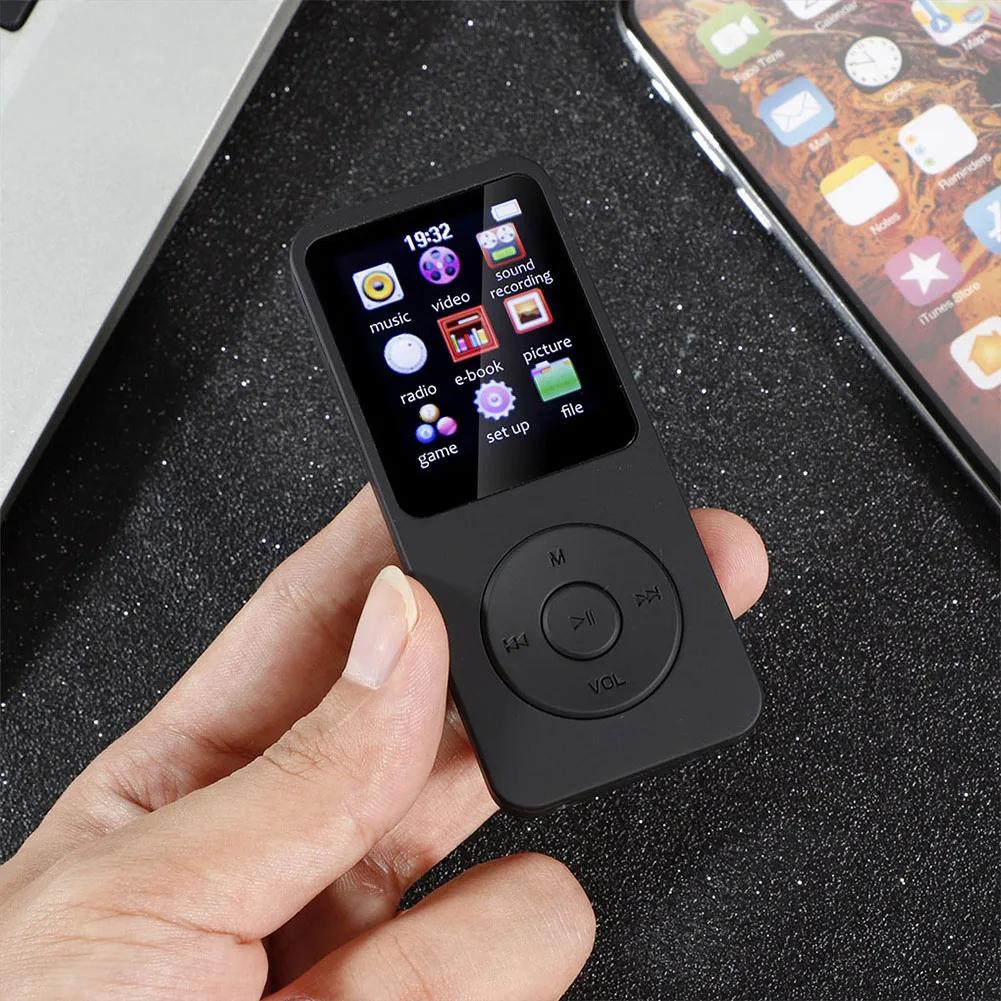 HiFi Lossless Audio MP3 Player with Rubber Dirt-Resistant Design, Bluetooth, Type-C, Built-In Speaker, FM Radio, E-Book Support, Multi-Language, AVI Video Playback, WMA Compatibility, Swimming-Ready Water Resistance for Students