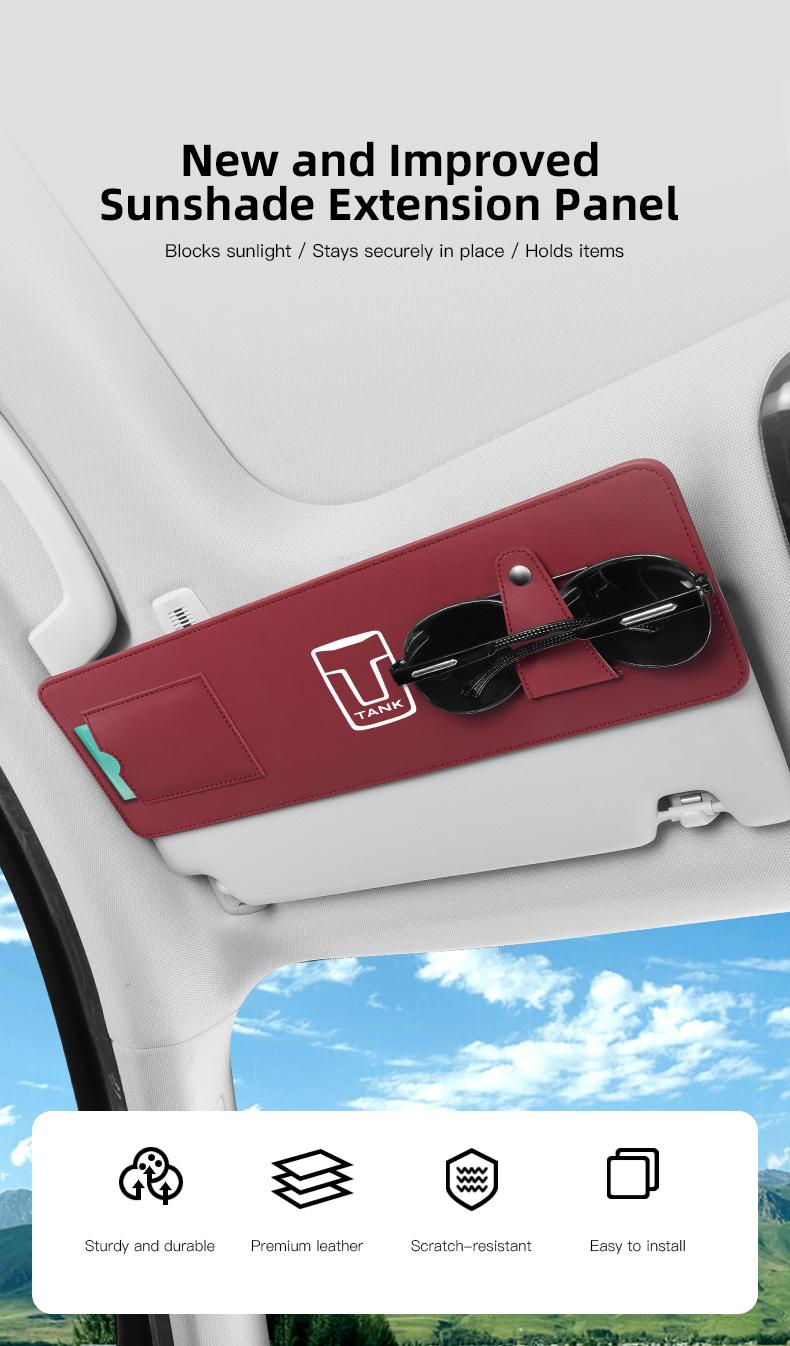 Car Sunshade Extender Plate Storage Clip Glasses Clip For Great Wall GWY WEY TANK 300 500 700 400