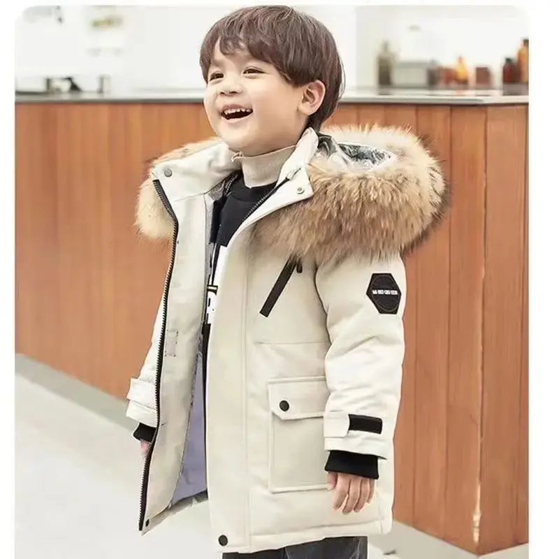 Kids Winter Ultra‑Thick Padded Parka Coat, European‑Style Sport Puffer Jacket, Warm Cotton‑Filled Children Outer Garment For Daily Wear, School Time And Chilly‑Weather Indoor & Outdoor Going‑Out Activities