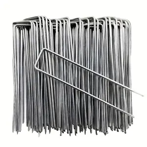 Rust-Resistant U-Shaped Garden Stake, Secure Gardening Fabric, Weed Barrier, Grass, Irrigation Tubes, Fence, Waterproof Cloth