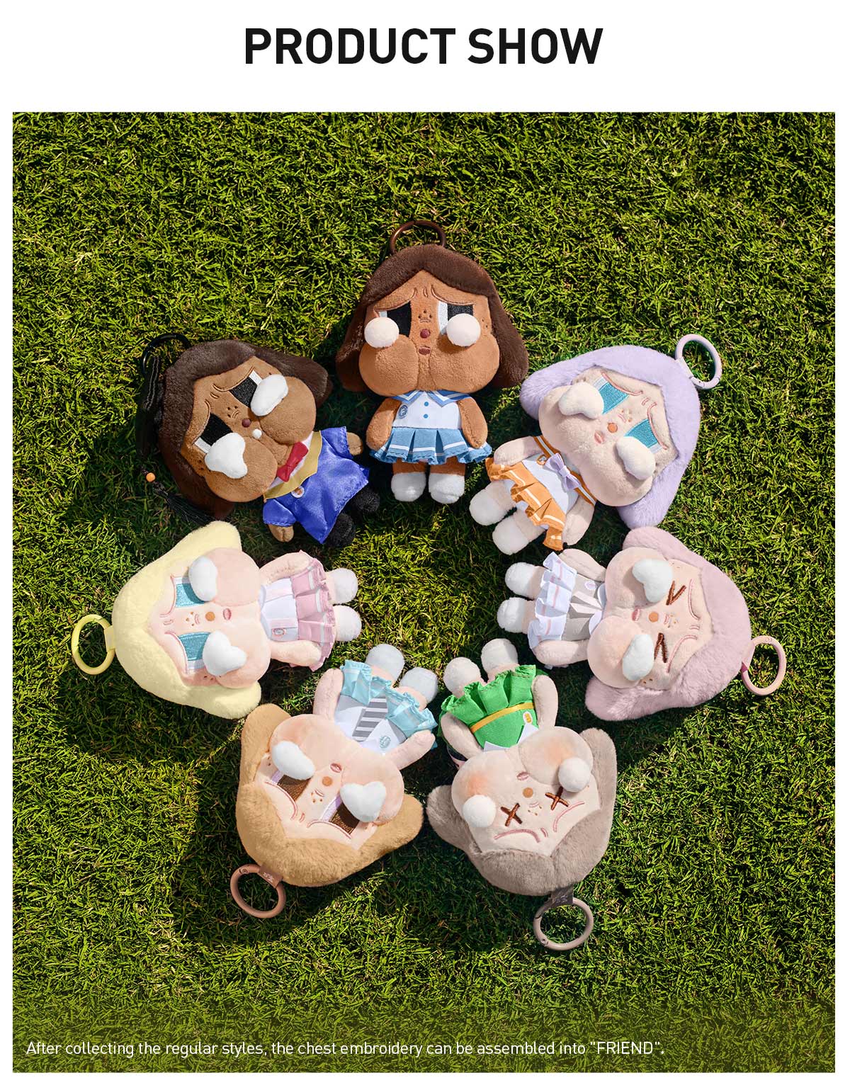 POP MART CRYBABY Sunset Concert Series-Plush Pendant Blind Box, Mystery Box