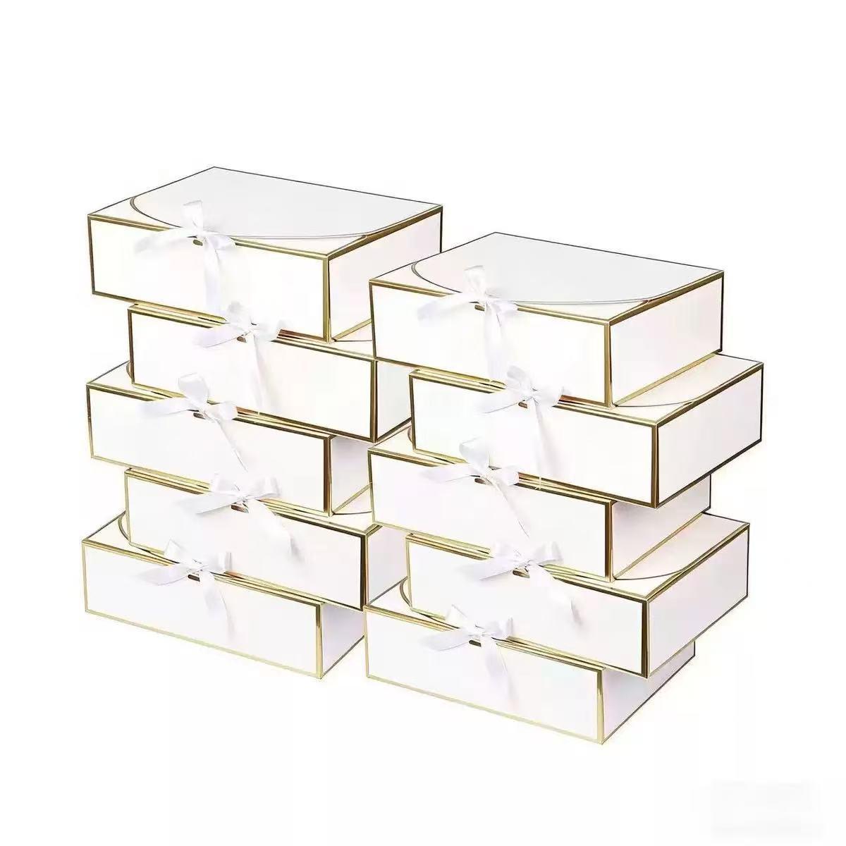 10/1pcs Satin Bow Gift Boxes for Lipstick, Cosmetics & Birthday Presents