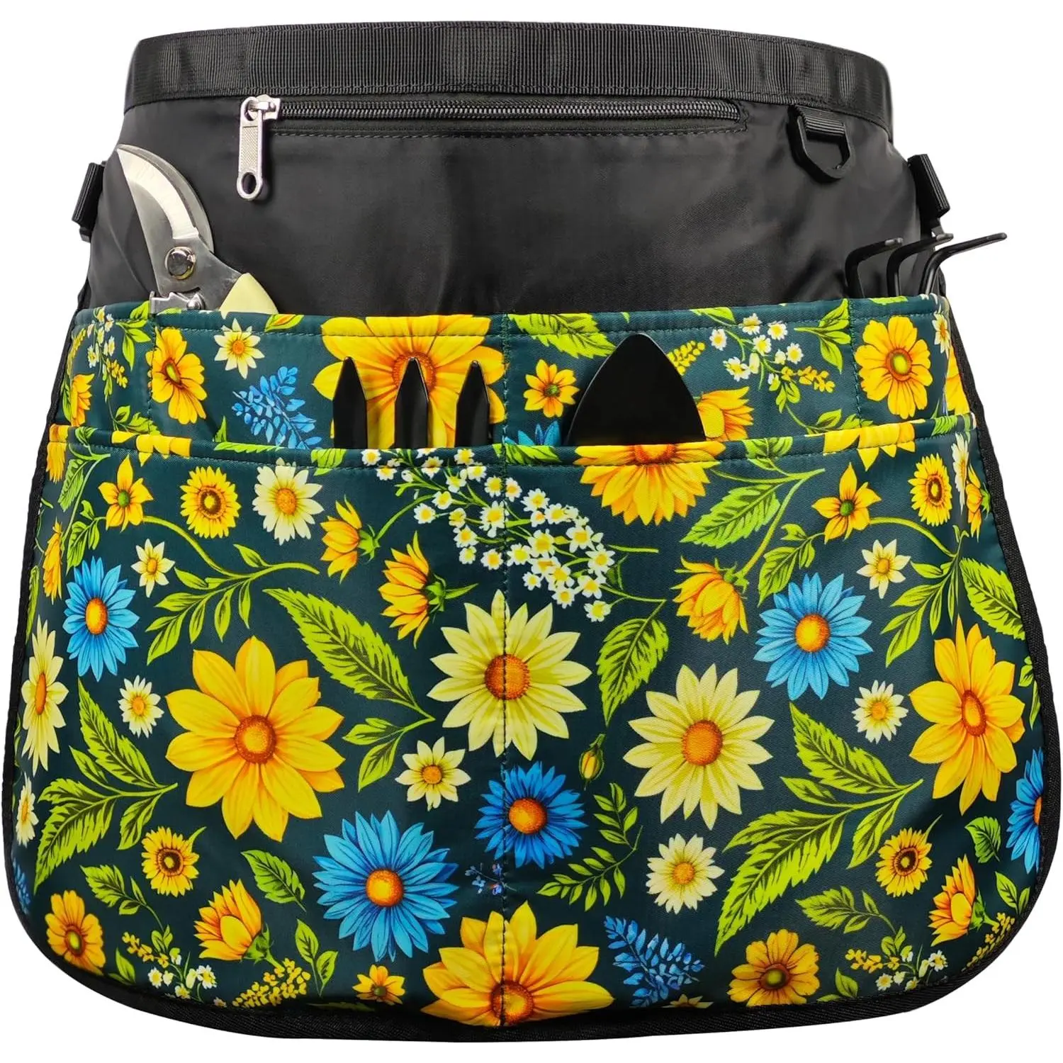 Garden Apron for Women with 7 Pocket,Half Florist Apron Harvesting Apron