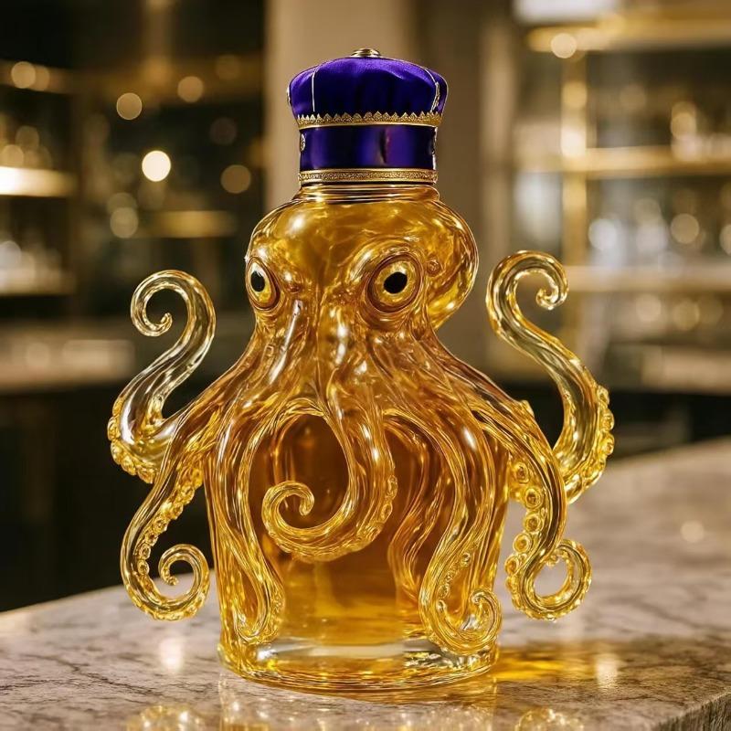 2026 new popular octopus shape whisky bottle cute octopus