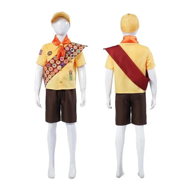 Flying House Travelogue Cosplay Costume Anime Movie Character Explorer Stage Performance Costume Halloween Carnival Party Outfit