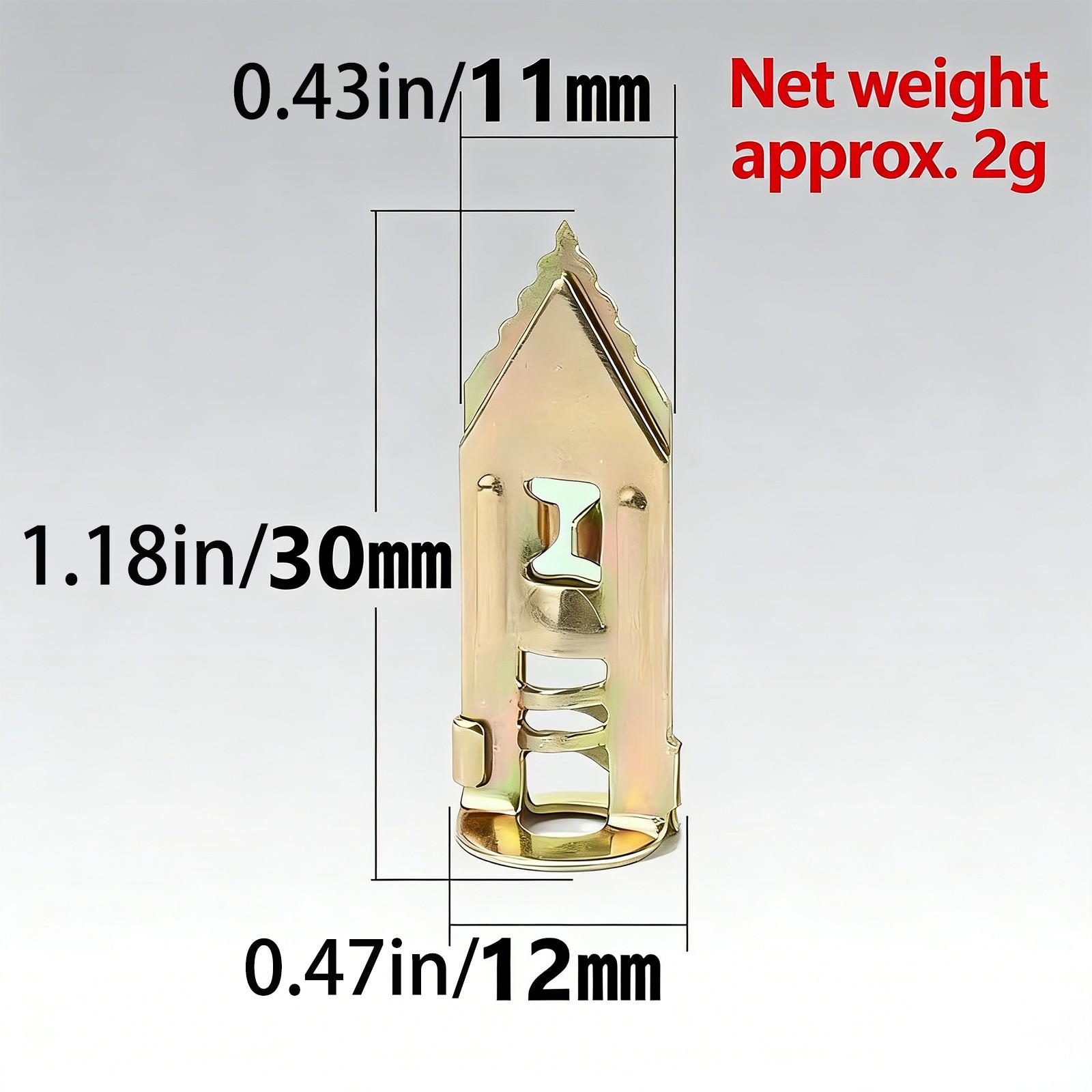 Heavy Duty 65Mn Steel Metal Expansion Anchor Kit No Drill Drywall Anchors, Deep Thread for Gypsum Board Thin Brick Fiber Cement, Keep Wall Clean & Repair-Free, Screws Removable Anchor Retained No Large Holes