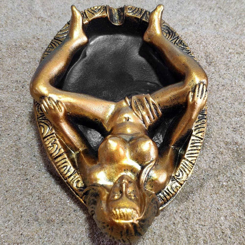 Vintage Resin Bathtub Girl Ashtray, Gothic Style Ashtray, Creative Living Room Home Desktop Decoration, Tabletop Ornament