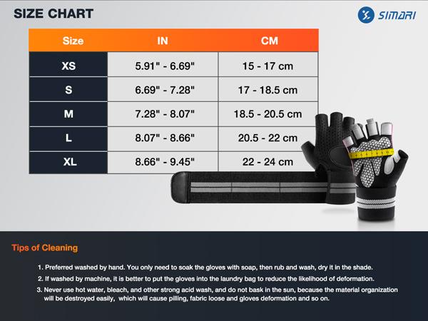 Gym Gloves, Half-Finger Breathable Workout Gloves for Men Women, Padded Weight Lifting Gloves with Wrist Wraps Support, Full Palm Protection, Gym Training SG902