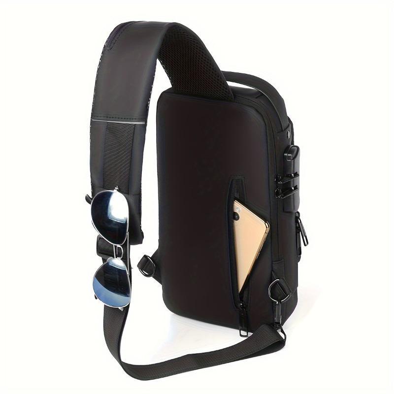 Men's Anti-Theft Chest Bag with Combination Lock — Durable Oxford Fabric, Adjustable Shoulder Strap; Ideal for Motorcycling and Casual Sports; Crossbody Style with a Summer Vibe. Men's Anti-Theft Chest Bag with Combination Lock — Durable Oxford Fabric, Adjustable Shoulder Strap; Ideal for Motorcycling and Casual Sports; Crossbody Style with a Summer Vibe.
