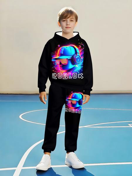 Boys' Fashion Game Character 3D Printed Hoodie Set, Long Sleeve Casual Sportswear - Outdoor Activities Essential, Perfect Gift Idea Boys' Fashion Game Character 3D Printed Hoodie Set, Long Sleeve Casual Sportswear - Outdoor Activities Essential, Perfect Gift Idea