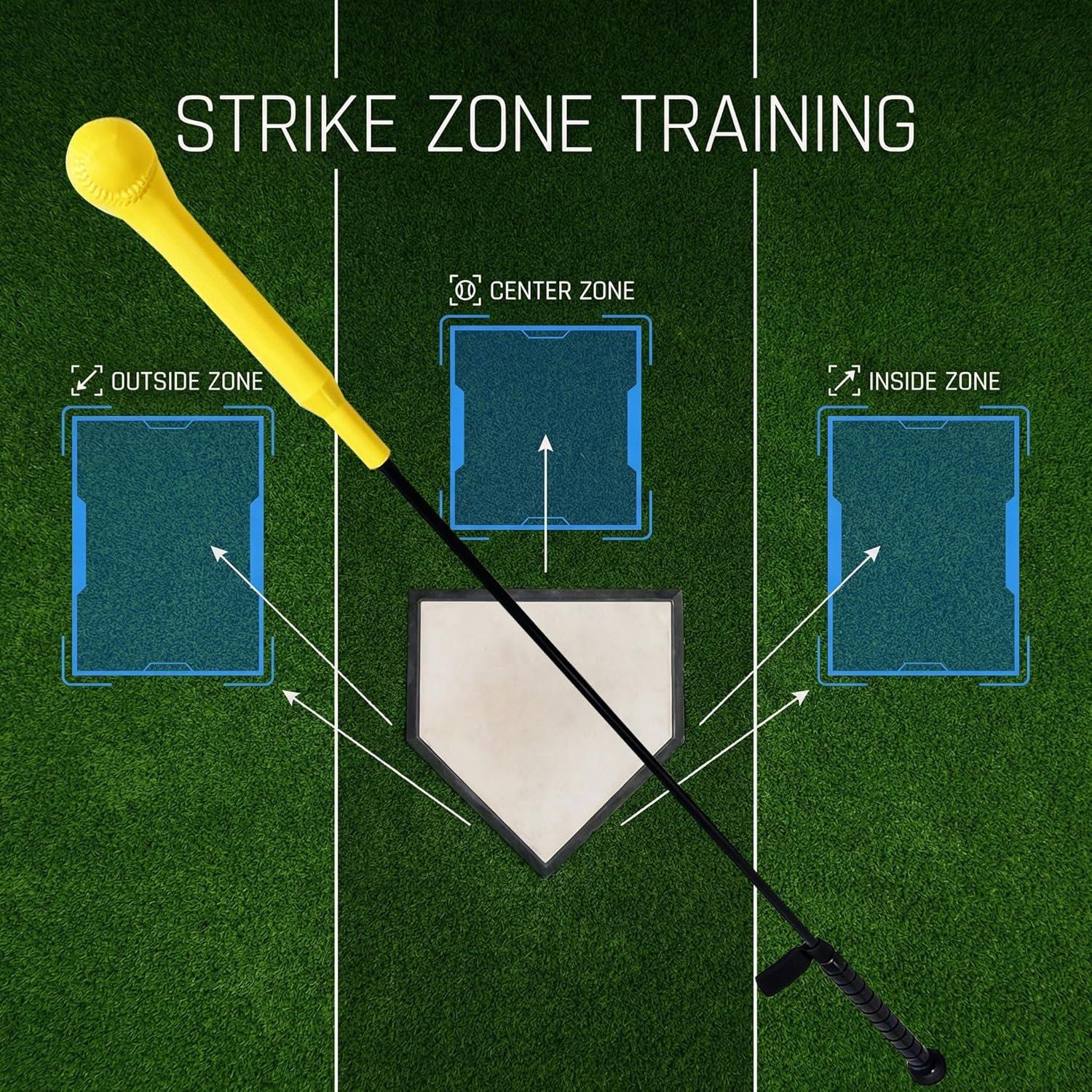 Baseball Swing Trainer,54'' Hitting Stick for Baseball & Softball,Non-Slip Grip Batting Practice Tool for  Ages