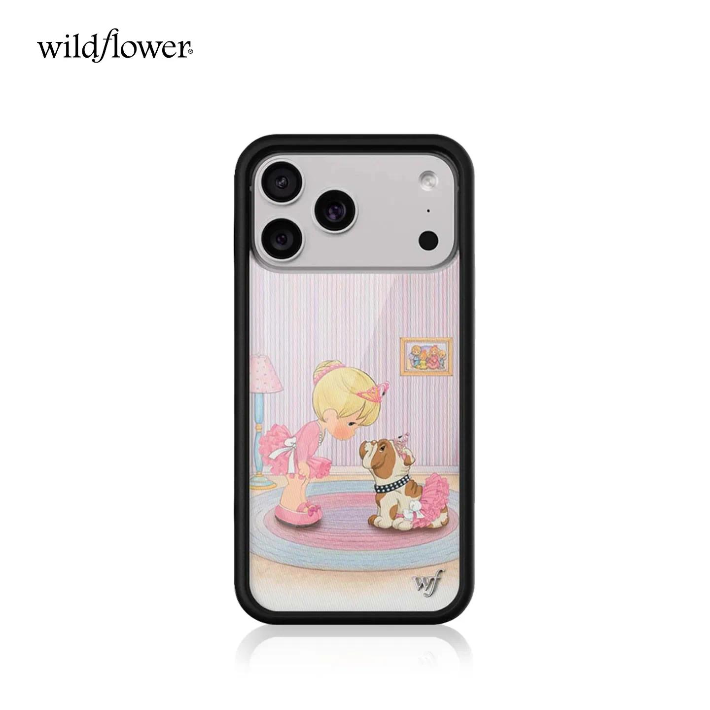 Wildflower Bulldog for iPhone Series 11-17, , , Plus, Air - Cute Pattern Mobile Accessories, WF Precious Moments Protect shockproofmobile cellphone cutest design luxury crystal texture fully fashionable protective everyday use model back shockp edge se mi